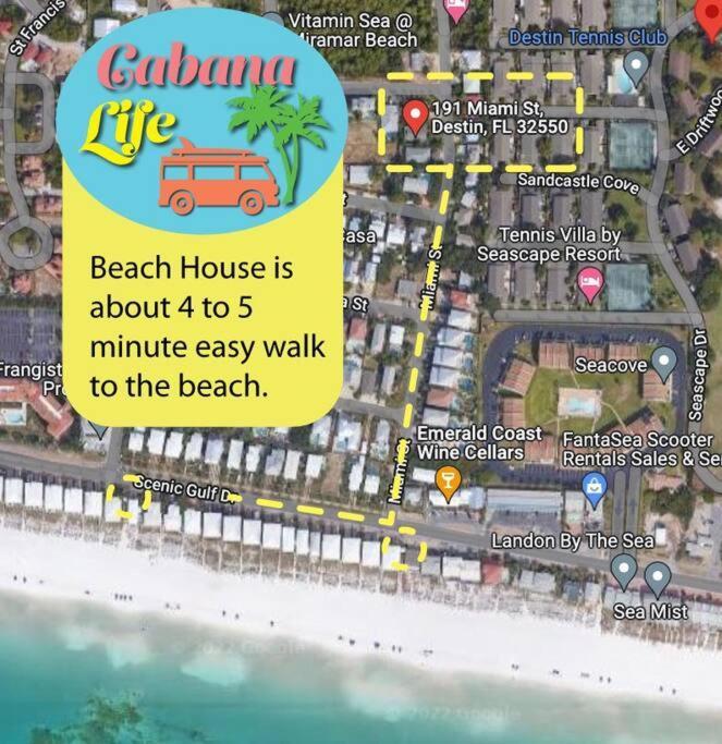 Private Beach Access, Fenced Yard & Pet Friendly, Pool, Cabana Life Beach House Дестин Экстерьер фото